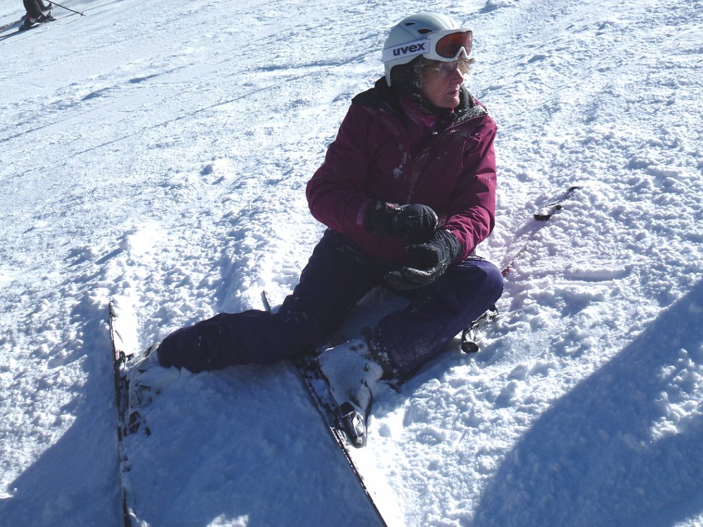 Zillertal  2013  2 018.jpg - Nach 60 m Rutschpartie ist Gott sei Dank alles heil.